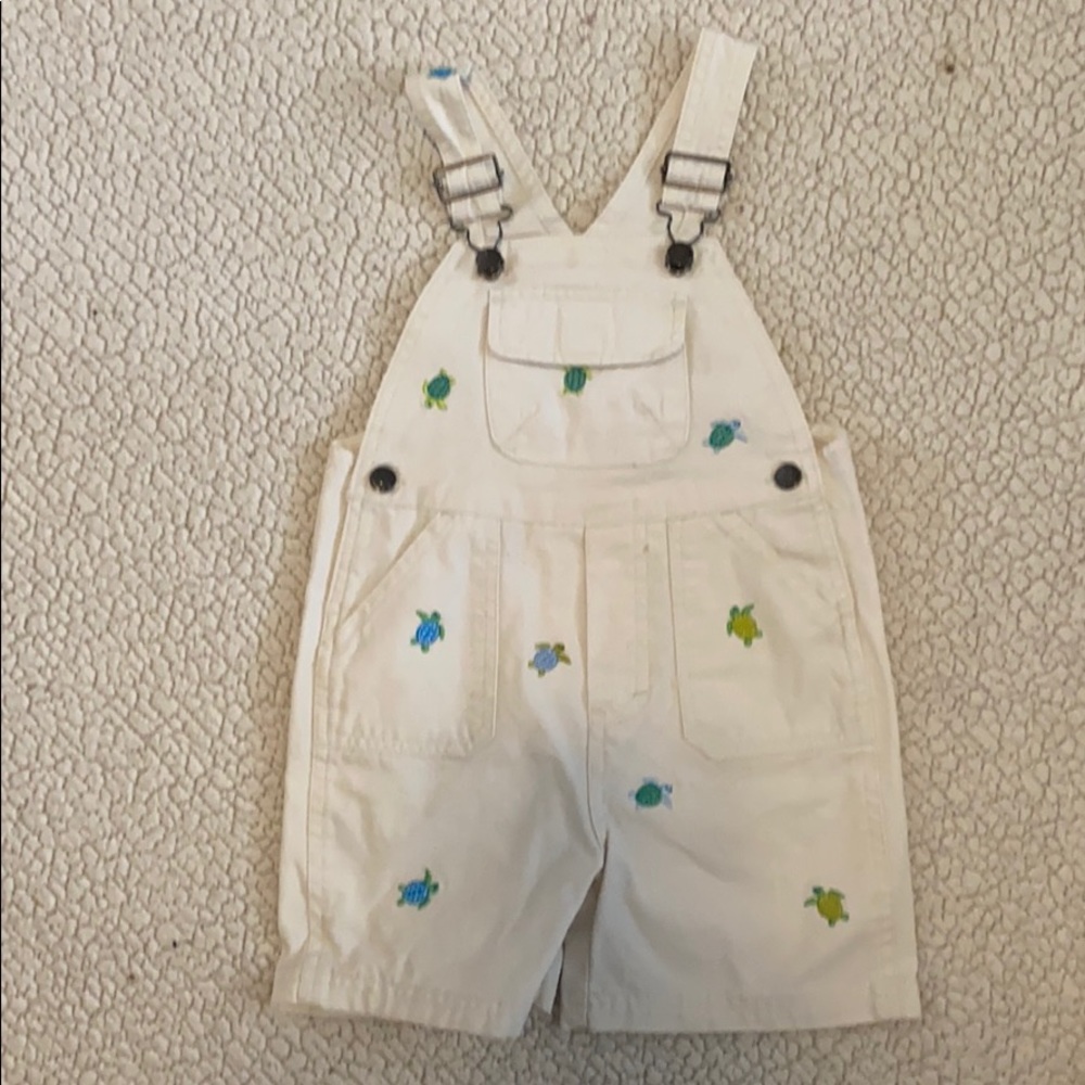 Boys 3T short-alls with sea turtles